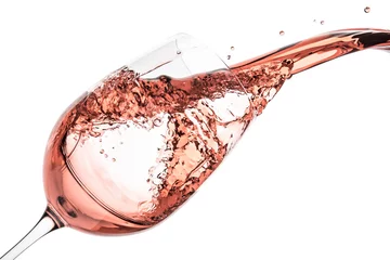 Crédence de cuisine en verre imprimé Vin rose wine