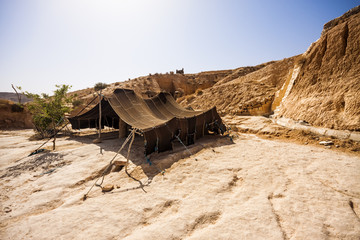 A Berber tent in Matmata, Tunisia