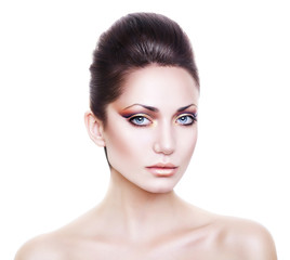Fototapeta premium fresh beautiful woman with clean skin