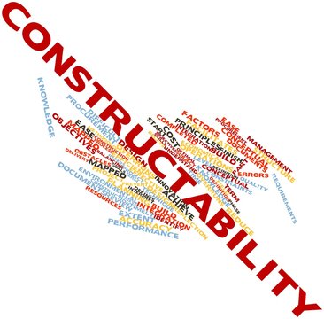 Word cloud for Constructability
