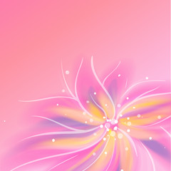 Shiny pink flower background