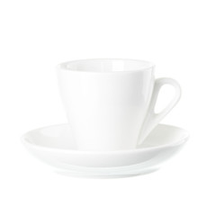 white coffe cup isolated