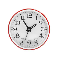 Wall clock in red