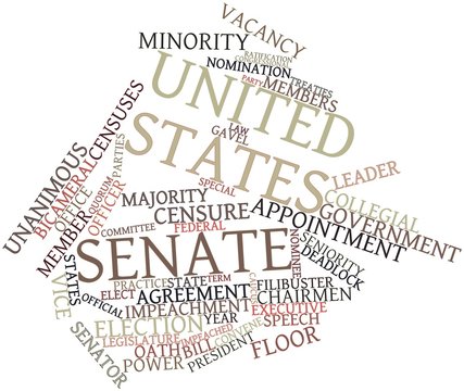 Word cloud for United States Senate