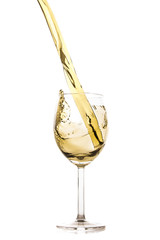 white wine splash