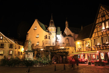 Fototapeta na wymiar Place Castle Eguisheim