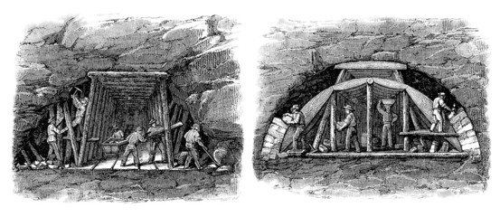 Tunnel Construction - middle19th century