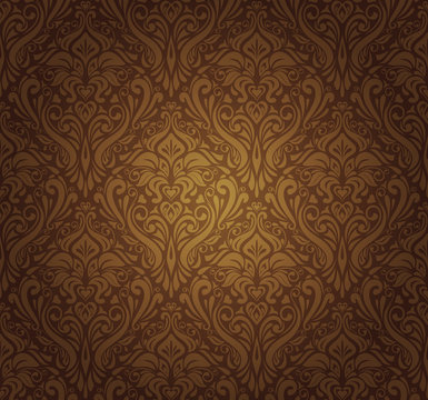 dark brown  vintage wallpaper design
