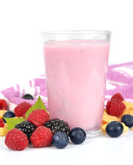 Fresh fruits and smoothies