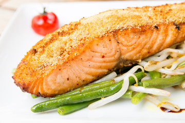 grilled salmon
