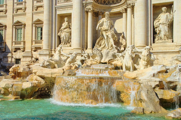 Rom Trevi Brunnen - Rome Trevi Fountain 03