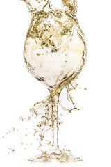 white wine splash