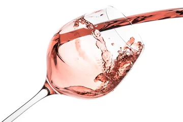 Crédence de cuisine en verre imprimé Vin vin rosé