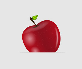 Sweet tasty apple vector illustration