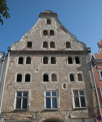 Häuserzeile, Stralsund, Mecklenburg-Vorpommern, Deutschland