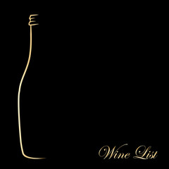 Wine list_gold