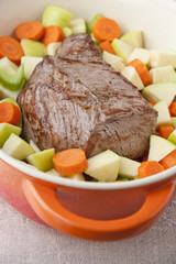 Beef roast with vegetables