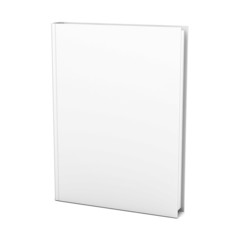 Blank book isolated on white background