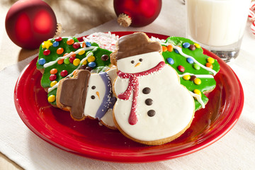 Obraz premium Festive Christmas Cookie