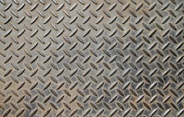 Papier Peint photo Métal Background of metal diamond plate