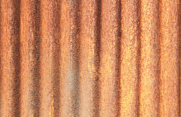 Rusty corrugated iron metal texture