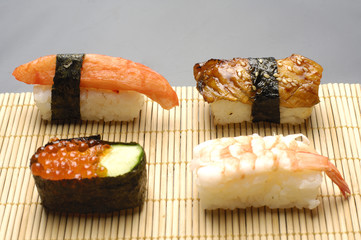fresh sushi close up