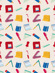 seamless stationery pattern