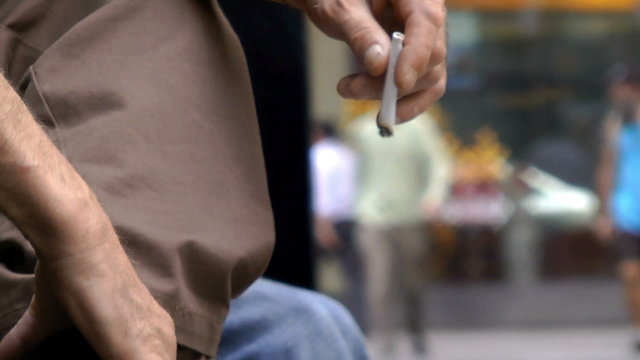 Man with Marijuana Cigarette