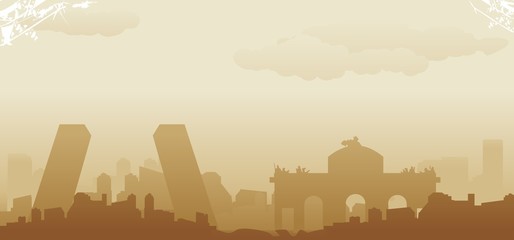 madrid skyline