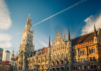 Obraz premium Nowy Ratusz w Monachium