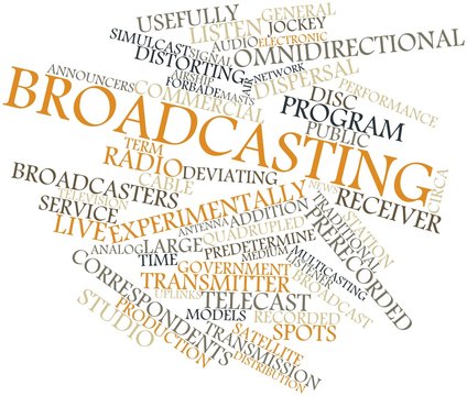Word cloud for Broadcasting