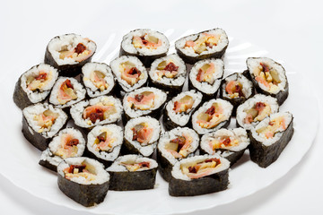 sushi isolated on white background