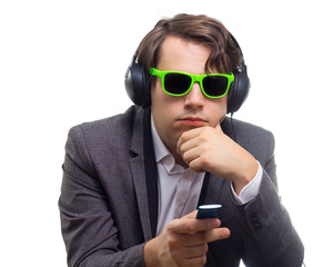 Cool Guy Listening To Music