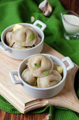 Boiled dumplings, home-made