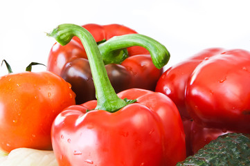 vegetables in a plate