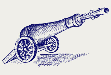 Cannon. Doodle style