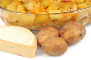 Tartiflette et ingrédients
