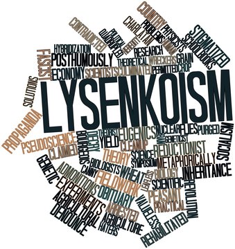 Word cloud for Lysenkoism