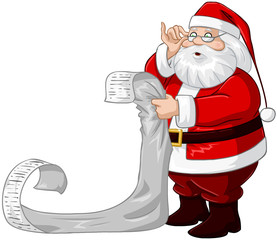 Santa Claus Reads From Christmas List - 47221013