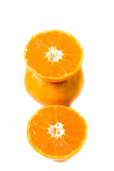 fruits on the white background