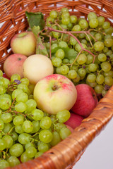 Naklejka na ściany i meble apples and grapes