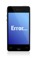 error message on phone
