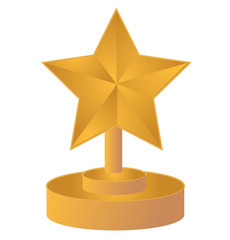 star gold trophy