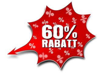 60% Rabatt, Vektor