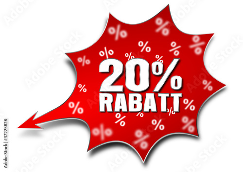 "20 Prozent Rabatt, Vektor" Stock image and royaltyfree vector files