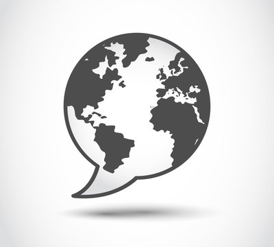 speech world logo illustration
