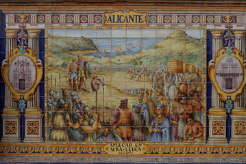 Alicante, Amilcar, retablo cerámico