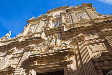 Obraz premium Basilica Cathedral of St. Agata. Gallipoli. Puglia. Italy.