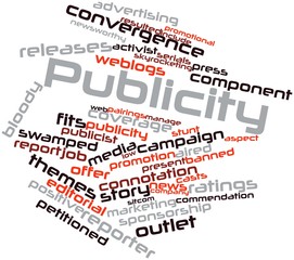 Fototapeta premium Word cloud for Publicity