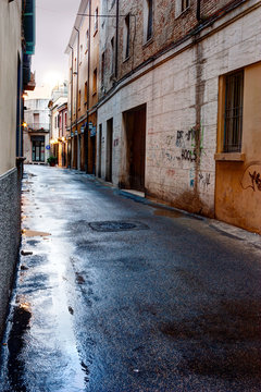 Fototapeta alley in the old town